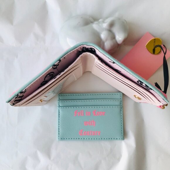 Juicy Couture Pink and Teal Wallet - Picture 5 of 8